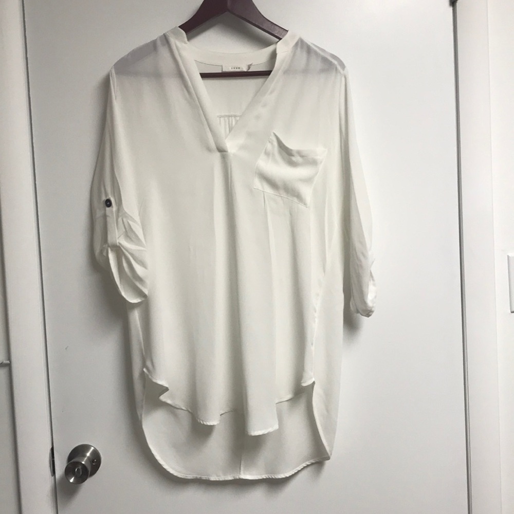 Lush white tunic
